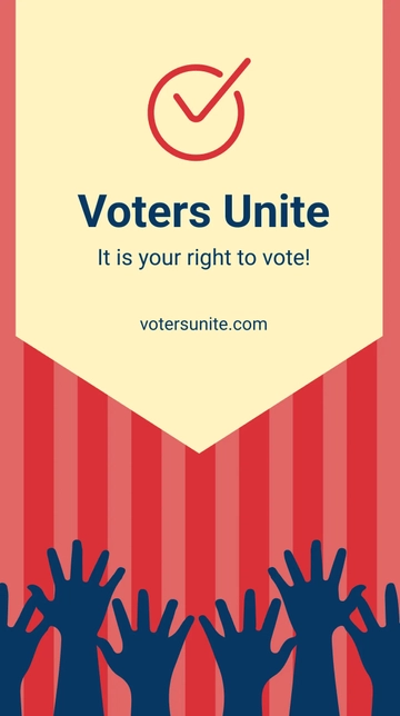 Free Election Campaign Whatsapp Post Template to Edit Online