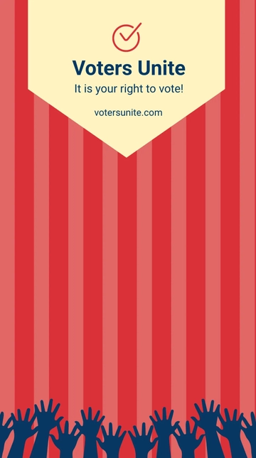 Free Election Campaign Snapchat Geofilter Template to Edit Online