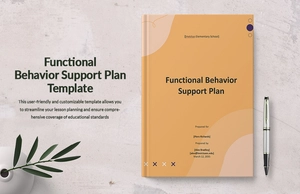Functional Behavior Support Plan Template