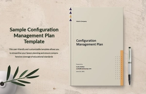 Sample Configuration Management Plan Template