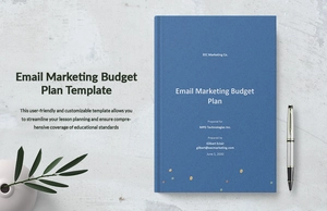Email Marketing Budget Plan Template