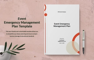 Event Emergency Management Plan Template