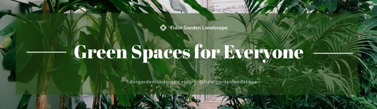 Elegant Garden Landscape Billboard Template