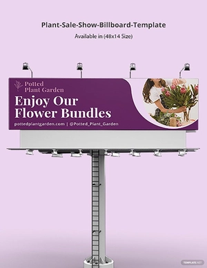 Plant Sale Show Billboard Template