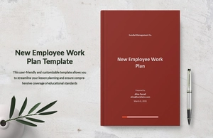 New Employee Work Plan Template