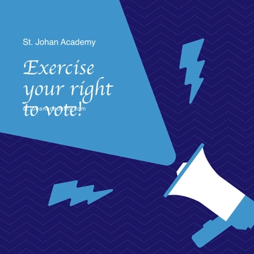 Free School Election Campaign Instagram Post Template to Edit Online