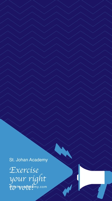 Free School Election Campaign Snapchat Geofilter Template to Edit Online