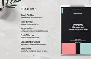 Emergency Management Communications Plan Template