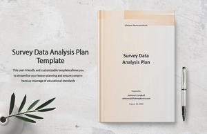 Survey Data Analysis Plan Template