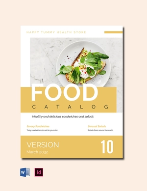 Free Food Catalog Template to Edit Online