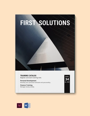 Simple Training Catalog Template