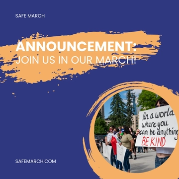 Free Campaign Announcement Linkedin Post Template to Edit Online