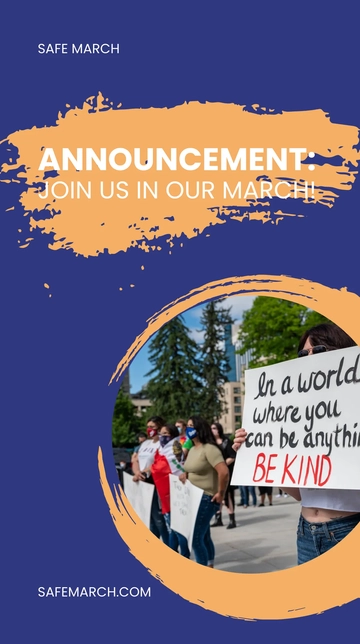 Free Campaign Announcement Whatsapp Post Template to Edit Online