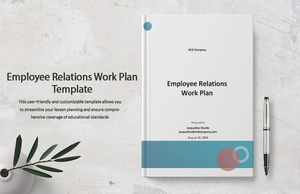 Employee Relations Work Plan Template