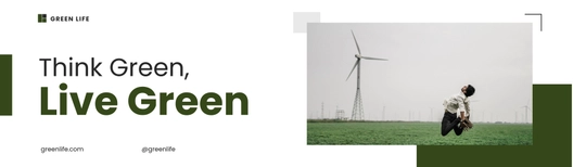 Green Life Business Billboard Template