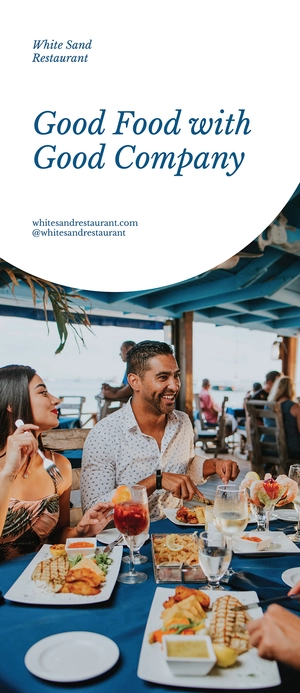 Restaurant Promotional Roll Up Banner Template