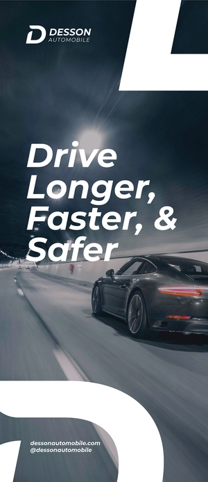 Car Roll Up Banner Template