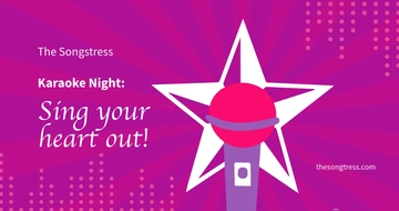 Free Karaoke Night Facebook Post Template to Edit Online