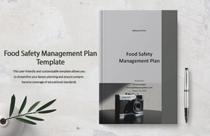 Food Safety Management Plan Template