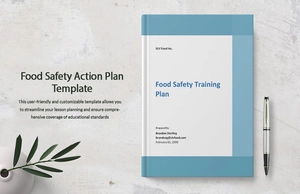 Food Safety Action Plan Template