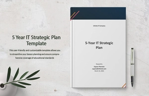 5 Year IT Strategic Plan Template