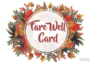 Goodbye Farewell Invitation Card Template