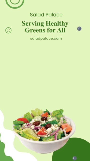 Free Salad Bar Snapchat Geofilter Template to Edit Online