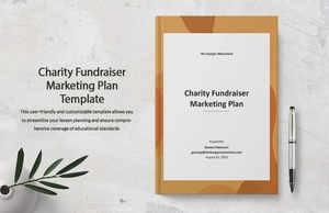 Charity Fundraiser Marketing Plan Template