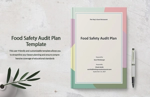 Food Safety Audit Plan Template
