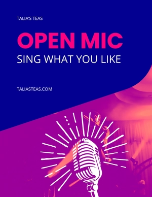 Open Mic Night Flyer Template