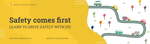 Driving School Billboard Template
