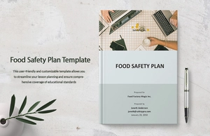 Food Safety Plan Template