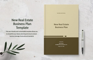 New Real Estate Business Plan Template
