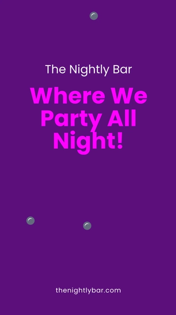 Free Bar Night Ad Whatsapp Post Template to Edit Online