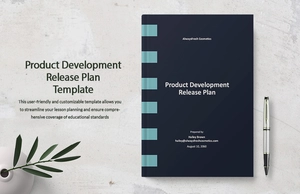 Product Development Release Plan Template