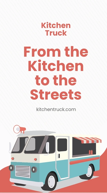 Free Food Truck Ad Whatsapp Post Template to Edit Online