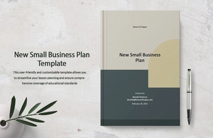 New Small Business Plan Template