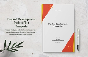 Product Development Project Plan Template