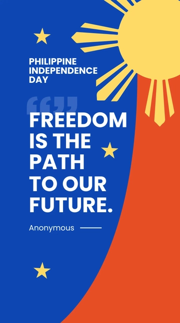 Free Philippines Independence Day Quote Whatsapp Post Template to Edit Online