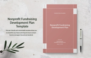 Nonprofit Fundraising Development Plan Template