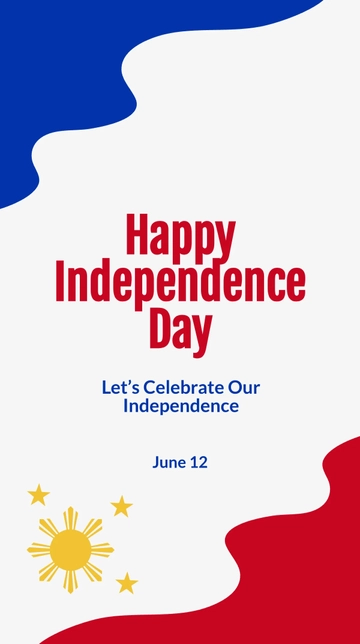 Free Happy Philippines Independence Day Instagram Story Template to Edit Online