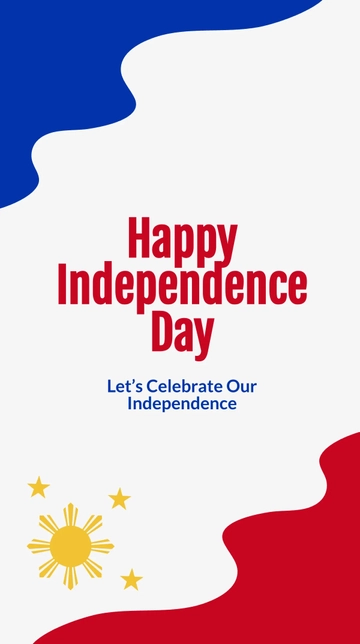 Free Happy Philippines Independence Day Whatsapp Post Template to Edit Online
