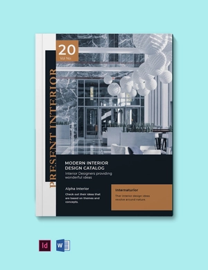 Modern Interior Design Catalog Template