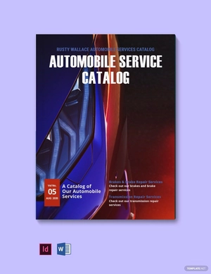 Automobile Marketing Catalog Template