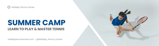 Tennis Advertising Billboard Template