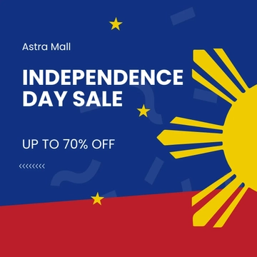 Free Philippines Independence Day Sale Instagram Post Template to Edit Online