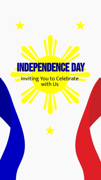 Free Philippines Independence Day Invitation Instagram Story Template to Edit Online