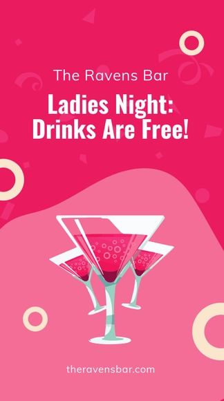 Free Ladies Night Whatsapp Post Template to Edit Online
