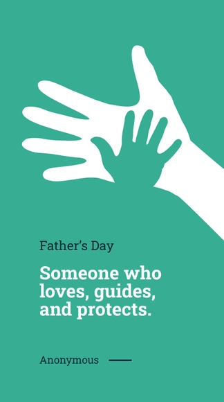 Free Father's Day Quote Whatsapp Post Template to Edit Online