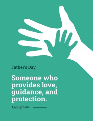 Father's Day Quote Flyer Template